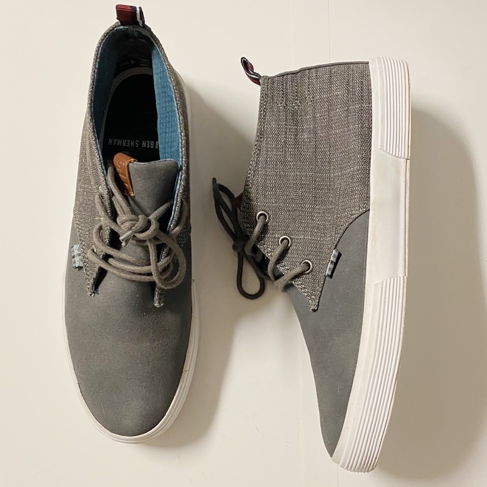 Ben Sherman hightop canvas tennis shoe sz 8